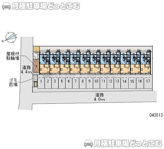 姫路市西今宿1－8－24の月極駐車場1