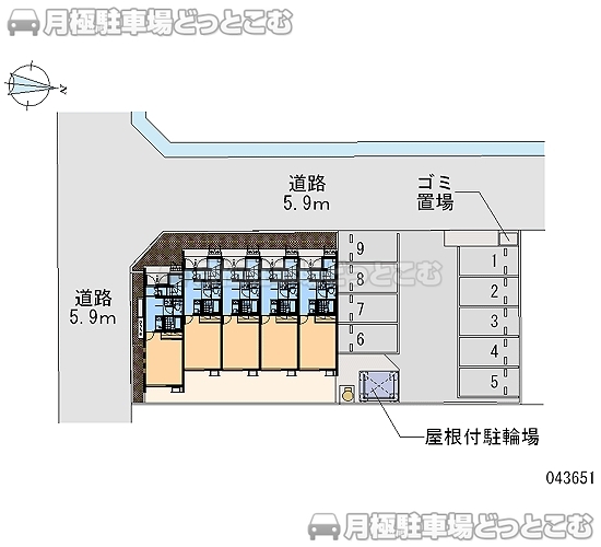 松本市筑摩3－3－8の月極駐車場2