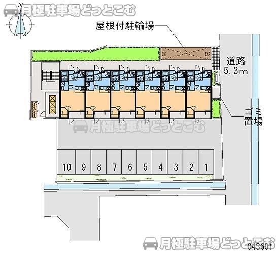 八尾市老原3－62－1の月極駐車場2