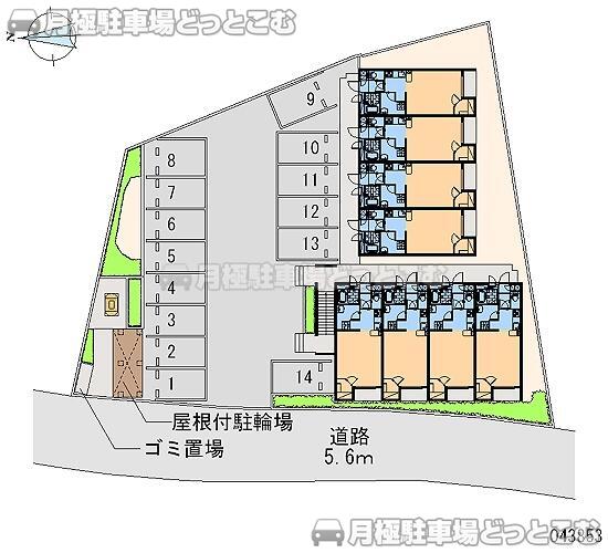 岡谷市塚間町2－2－14の月極駐車場2