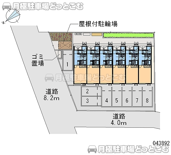 成田市飯仲27－3の月極駐車場2