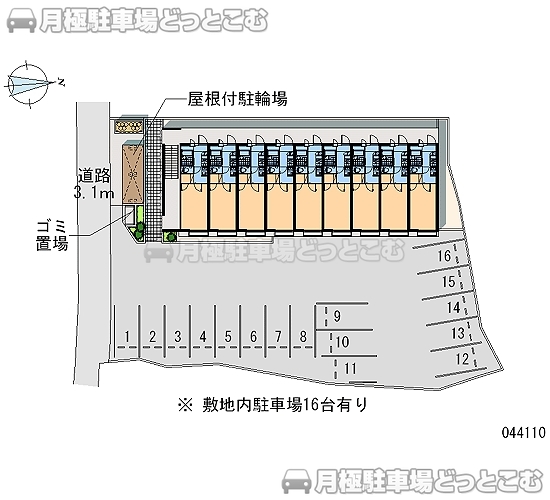田原市田原町東山口7－1の月極駐車場2