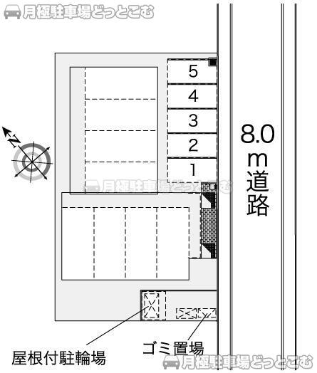 札幌市清田区清田六条1－16－10の月極駐車場3