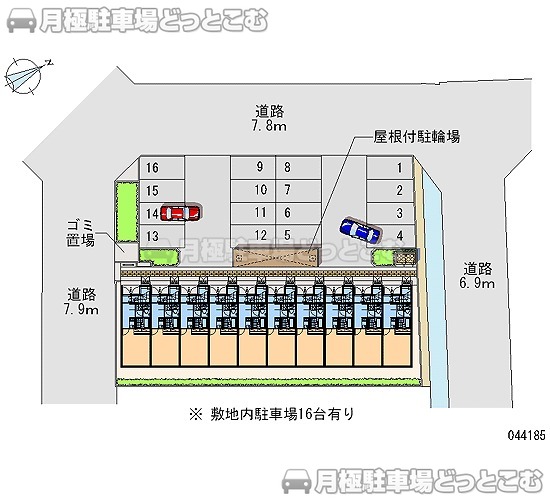 姫路市白浜町寺家2－162の月極駐車場1