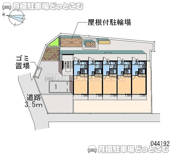 富里市日吉倉536の月極駐車場2