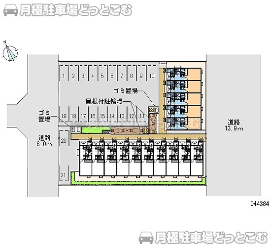 姫路市白浜町宇佐崎中1－48の月極駐車場1
