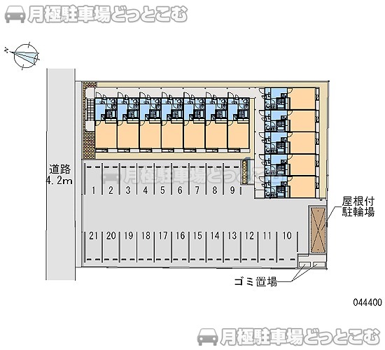 西脇市西脇1104の月極駐車場2