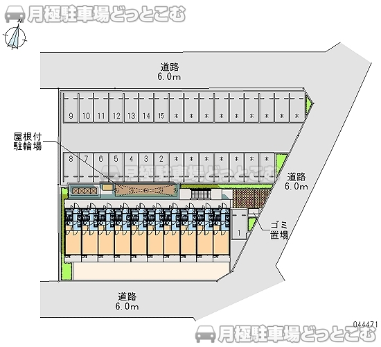 成田市公津の杜3－8－7の月極駐車場2