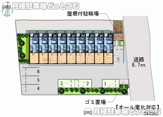 堺市美原区阿弥420－1の月極駐車場1