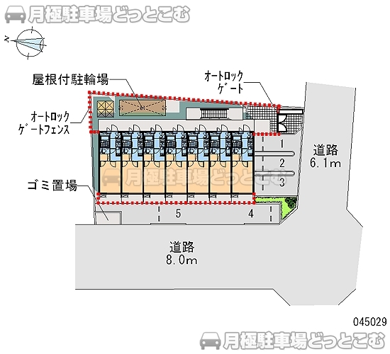名古屋市東区泉2－24－24の月極駐車場1