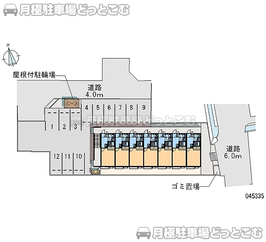 岩国市錦見3－6－33の月極駐車場2