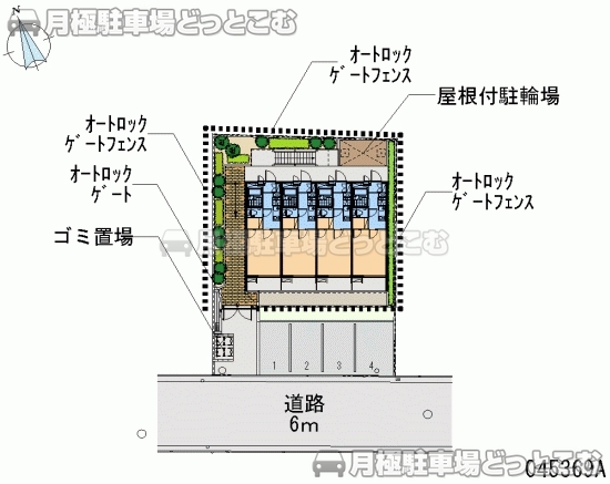堺市北区百舌鳥梅北町3－125－1の月極駐車場2