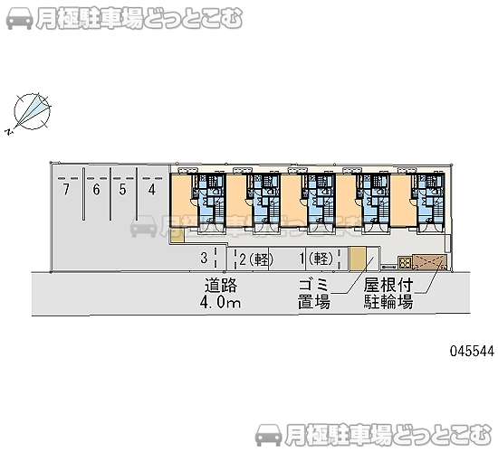 姫路市飾磨区中野田4－21－1の月極駐車場2