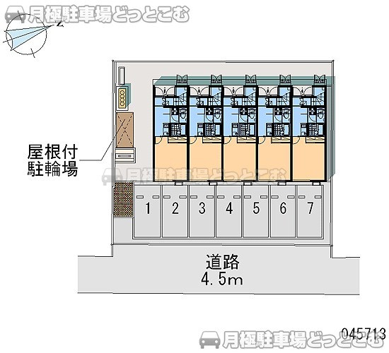福島市永井川壇ノ腰7－1の月極駐車場2