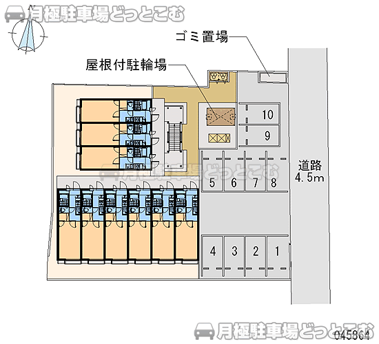 川越市上戸125－1の月極駐車場1