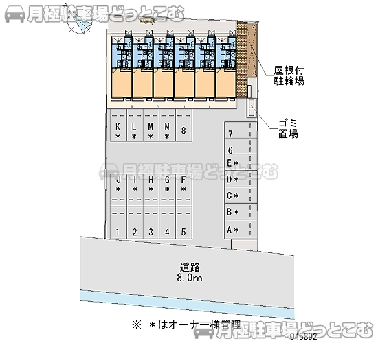 加古川市西神吉町岸137－1の月極駐車場2