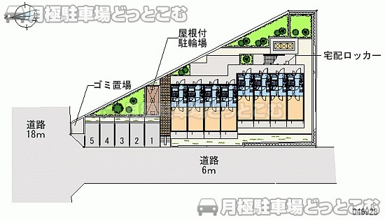我孫子市台田4－1－33の月極駐車場2