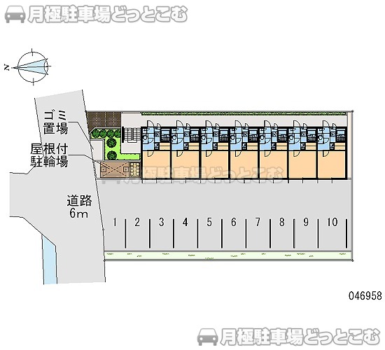 尼崎市下坂部3－10－13の月極駐車場1