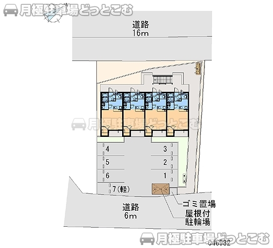 大津市今堅田1－13－13の月極駐車場2