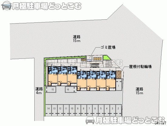 東松山市市ノ川802－1の月極駐車場2