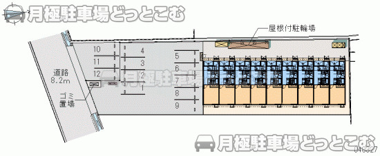 岡山市中区竹田138－1の月極駐車場1
