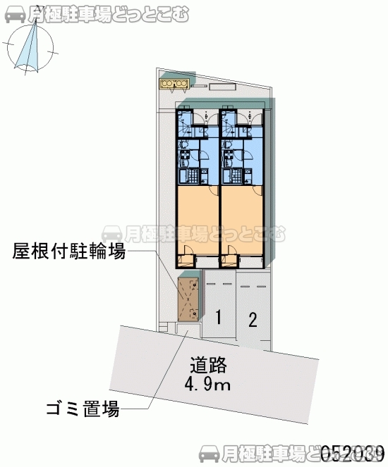 名古屋市守山区西島町10－15の月極駐車場2