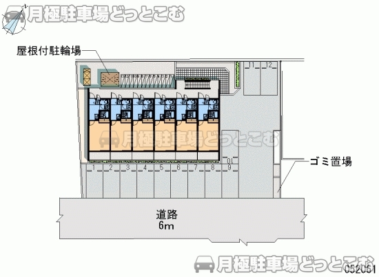那覇市松島1－11－24の月極駐車場2