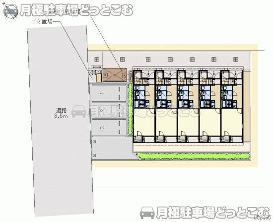 越谷市瓦曽根1－21－31の月極駐車場2