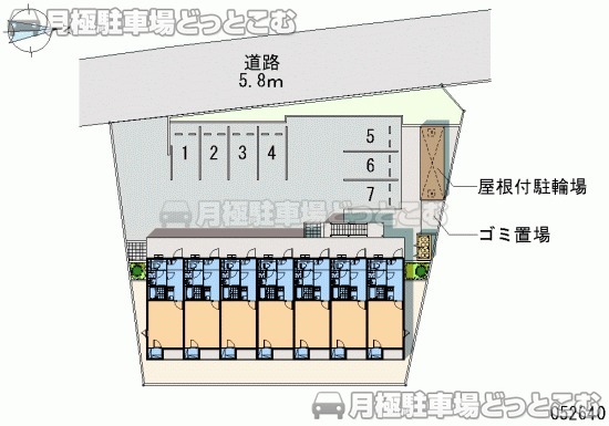 福知山市問屋町11－3の月極駐車場2