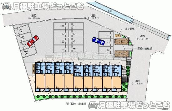 いわき市平下平窪3－5－4の月極駐車場1