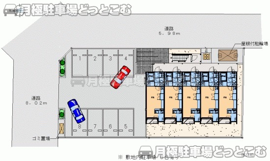 水戸市東赤塚2138－2の月極駐車場1