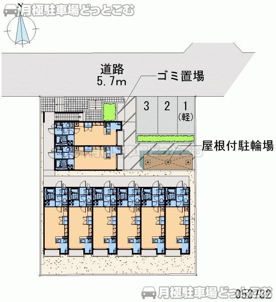 京都市北区大宮一ノ井町65の月極駐車場2
