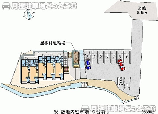 相馬市黒木源多田87－1の月極駐車場1