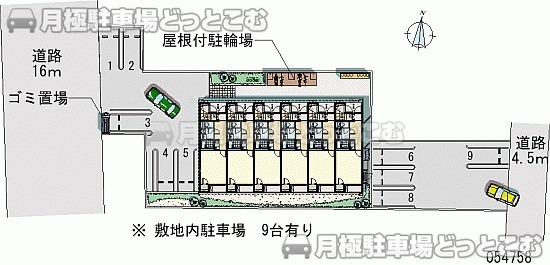 西尾市吉良町吉田神明塚9の月極駐車場1