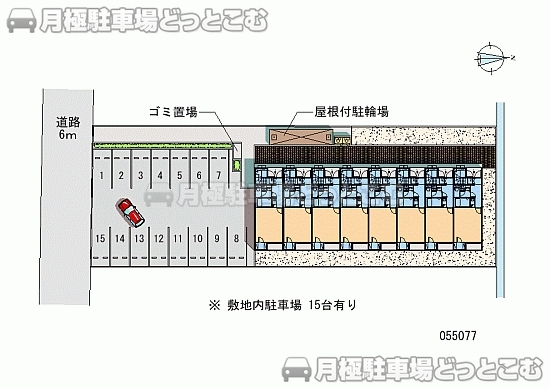 豊岡市中陰525－1の月極駐車場2