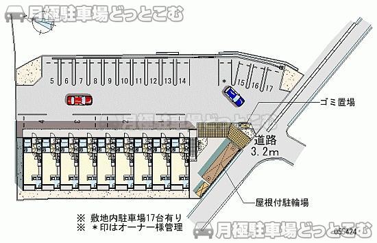 井原市上出部町40－1の月極駐車場2