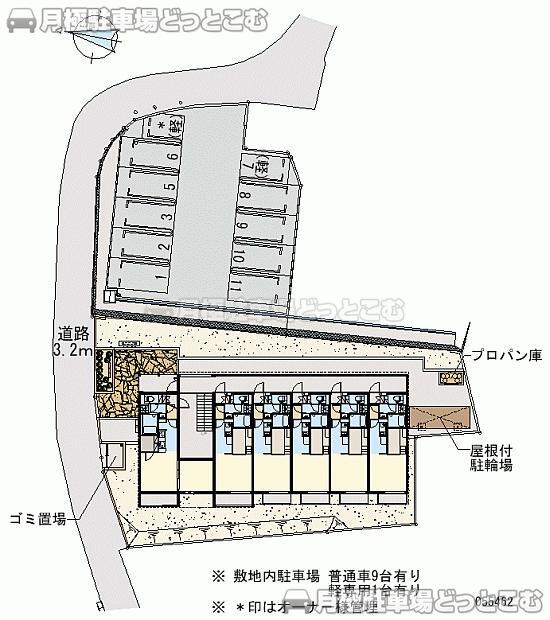 伊万里市立花町3203－1の月極駐車場1