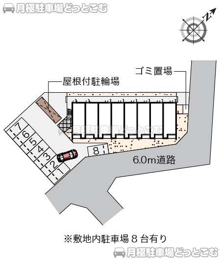 岡山市中区高島新屋敷708－1の月極駐車場2