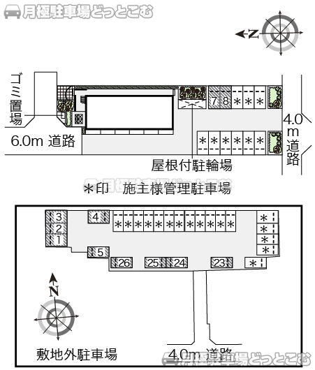 東村山市富士見町2－3－115の月極駐車場3