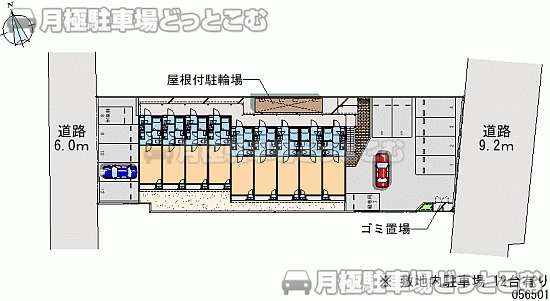 福岡市東区多の津4－7－11の月極駐車場2