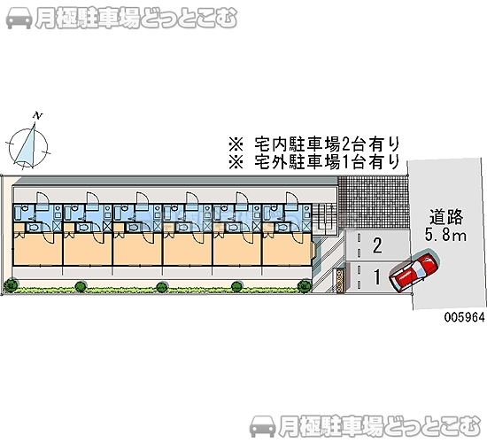 鳥取市南吉方2－50の月極駐車場1