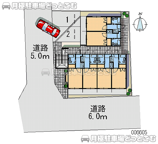 世田谷区成城9－26－5の月極駐車場1