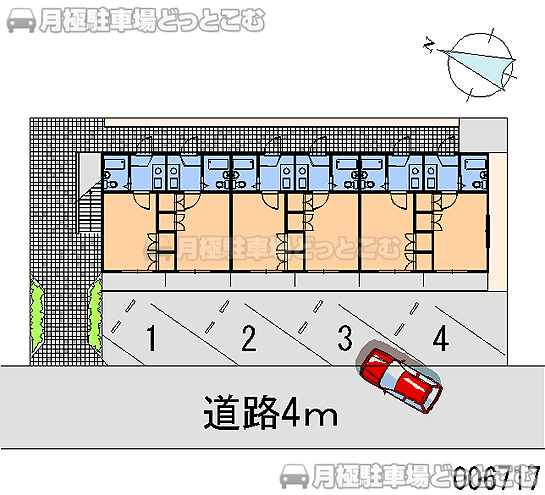 練馬区石神井台6－13－6の月極駐車場1