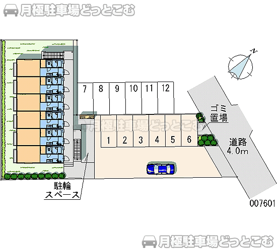 さいたま市岩槻区美幸町5－22の月極駐車場1
