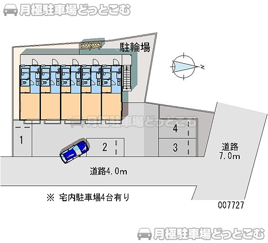 桑名市北別所天神ヶ丘1346－1の月極駐車場2