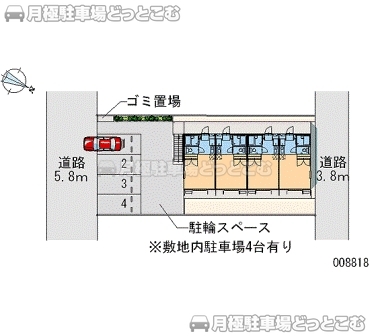 彦根市新海浜2－13－7の月極駐車場2