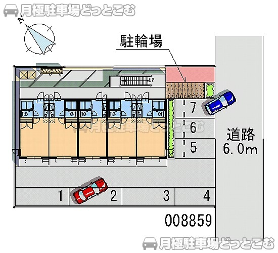 北九州市小倉南区守恒本町3－5－6の月極駐車場1