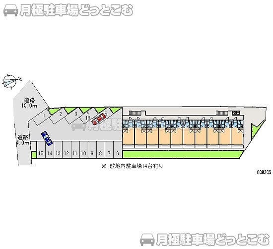 泉佐野市上之郷1352－1の月極駐車場1