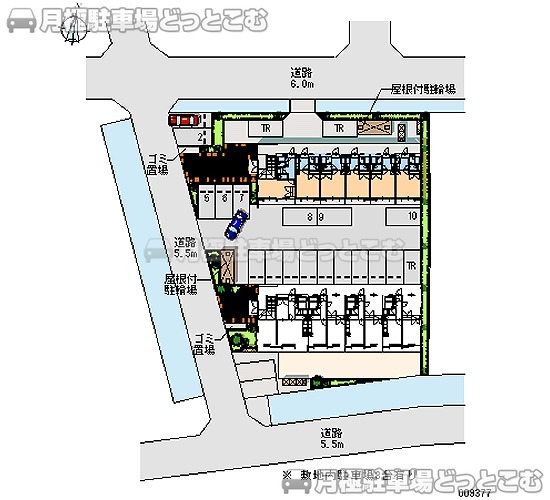 日野市石田2－11－6の月極駐車場2