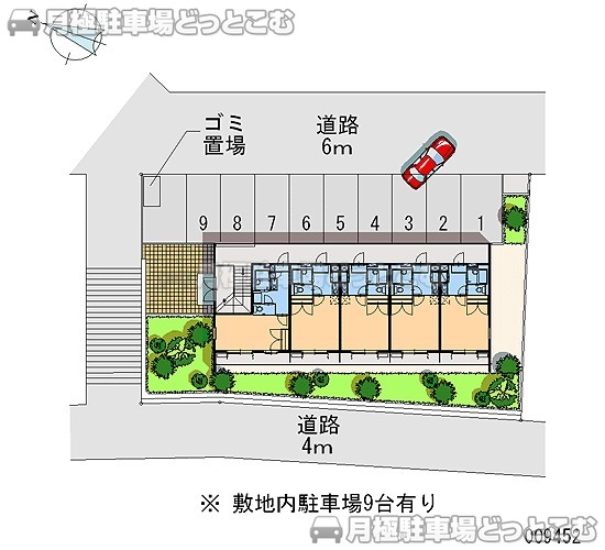 つくば市桜2－2－1の月極駐車場2